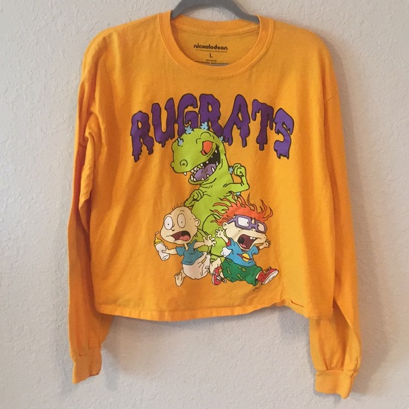 Nickelodeon Tops - Rugrats Nickelodeon 90s Cropped Long Sleeve Shirt
